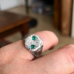 Emerald Galaxy Ring